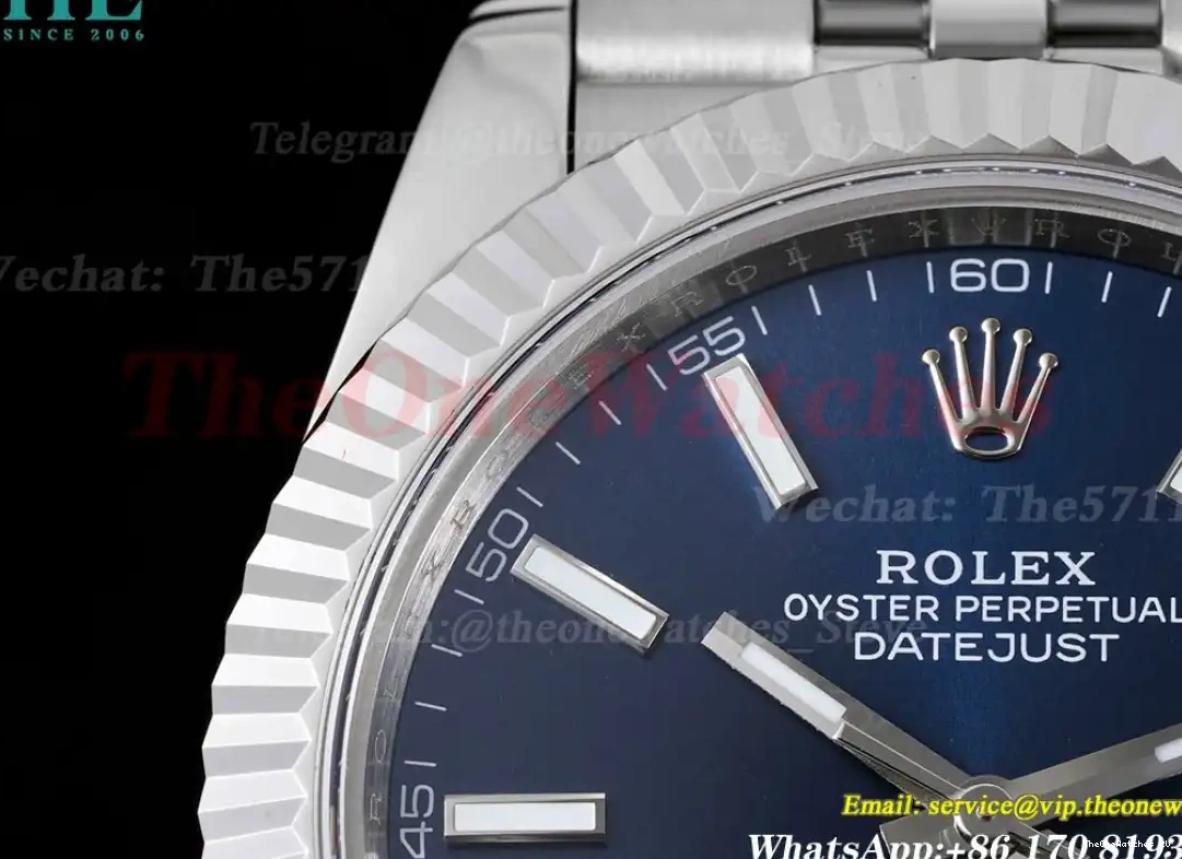 SS Blue 41mm 904L SS GMF Jubilee Datejust 126334 VR3235 0611